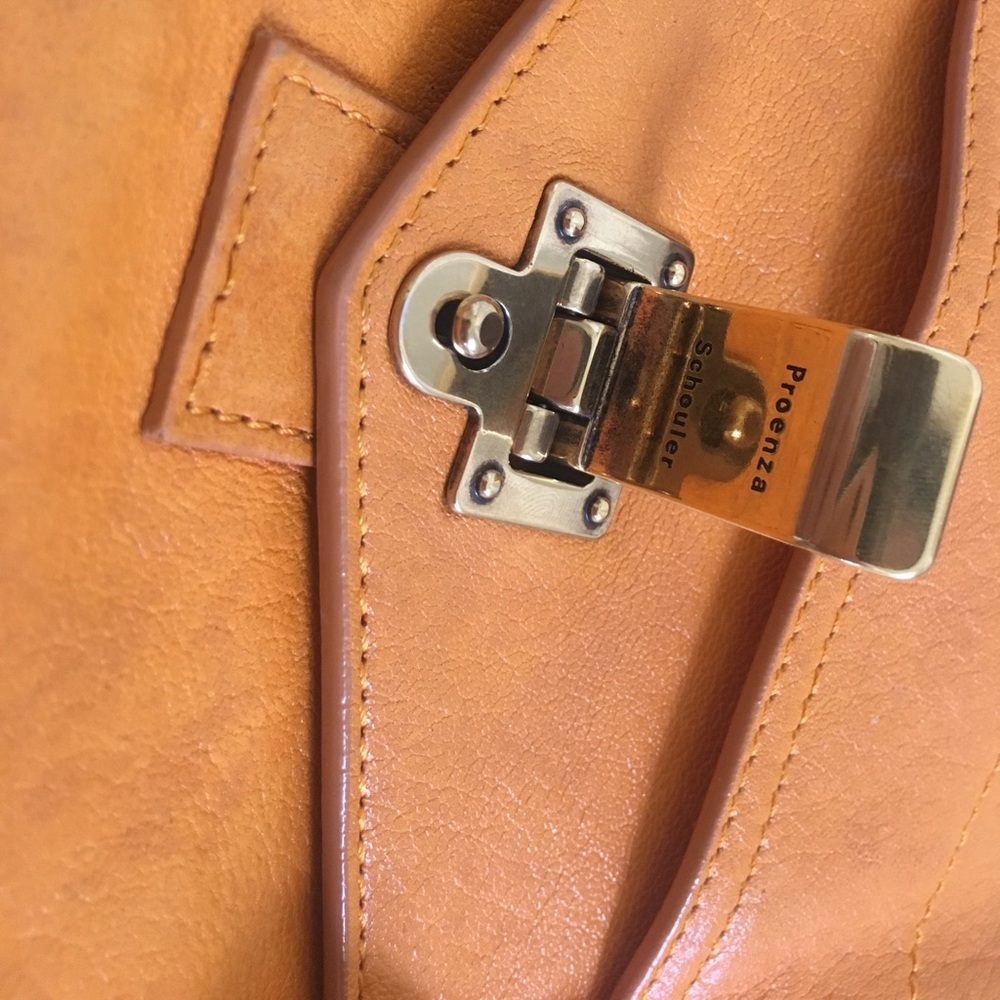 Proenza Schouler PS1 orange satchel leather - Picture 7 of 8